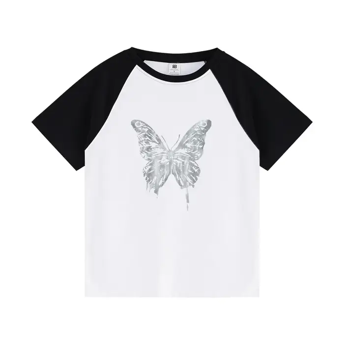 Coton manches Raglan papillon conception