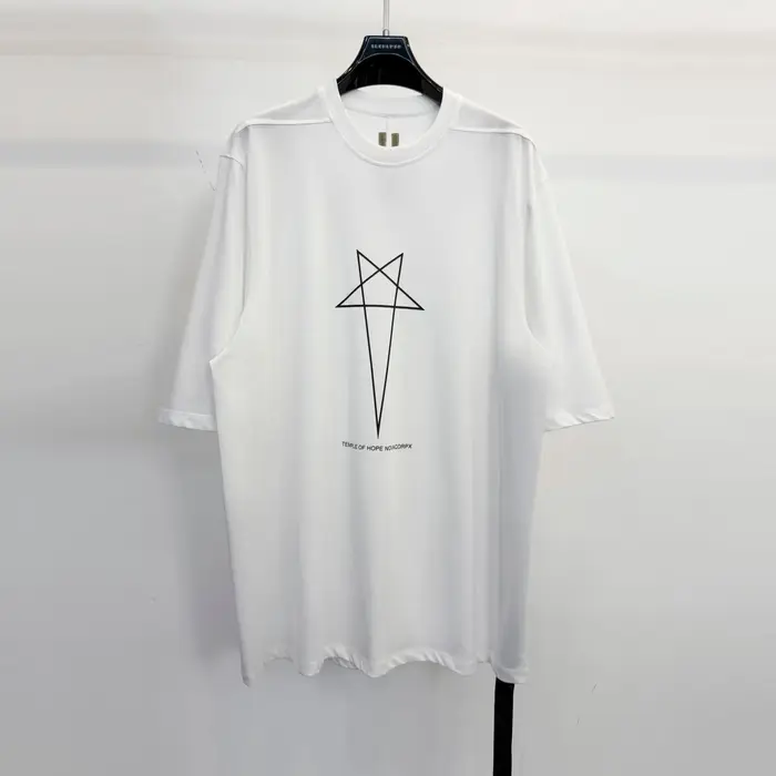 T-shirt Oversize Homme Owen Seak 100% Coton Style Gothique Décontracté Haut Tendance Été Designer Urbain pour Femme Noir Blanc