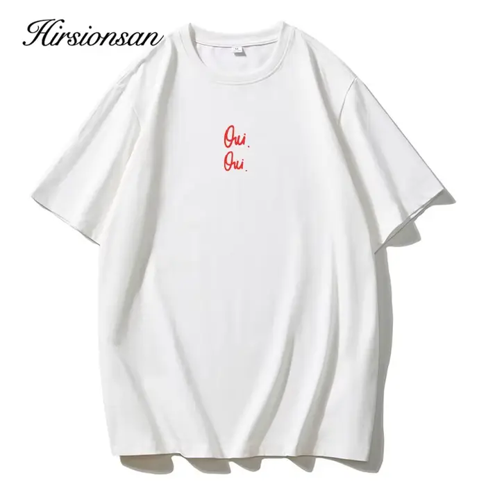 Hirsionsan-T-shirt manches courtes femme, vintage, en molleton et lettres imprimées, coton doux, été