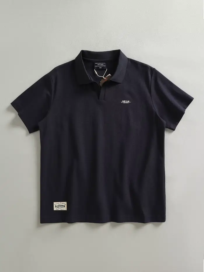 Polo imprimé double tricotage 320 g/m² de qualité supérieure pour homme – Classique
