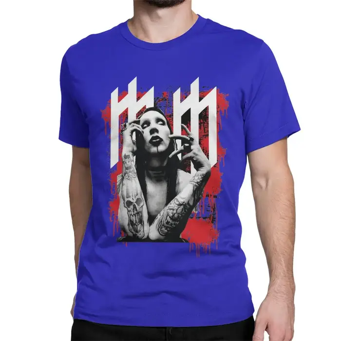 Marilyn Manson T-shirt manches courtes pour homme et femme