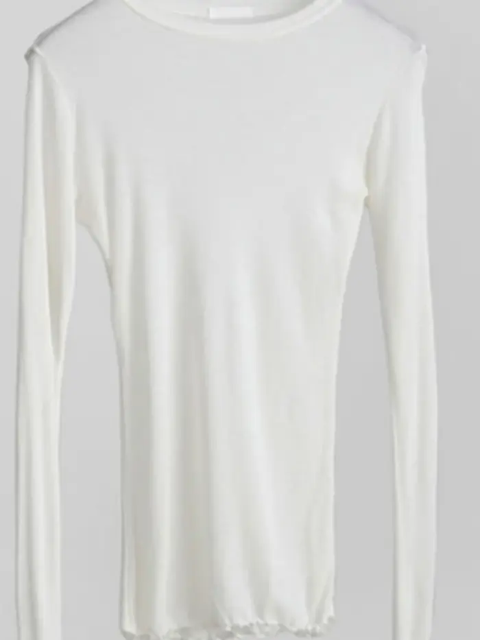 T-shirt à manches longues pour femmes, simple, en coton, élastique, basique, décontracté, sexy, fin,