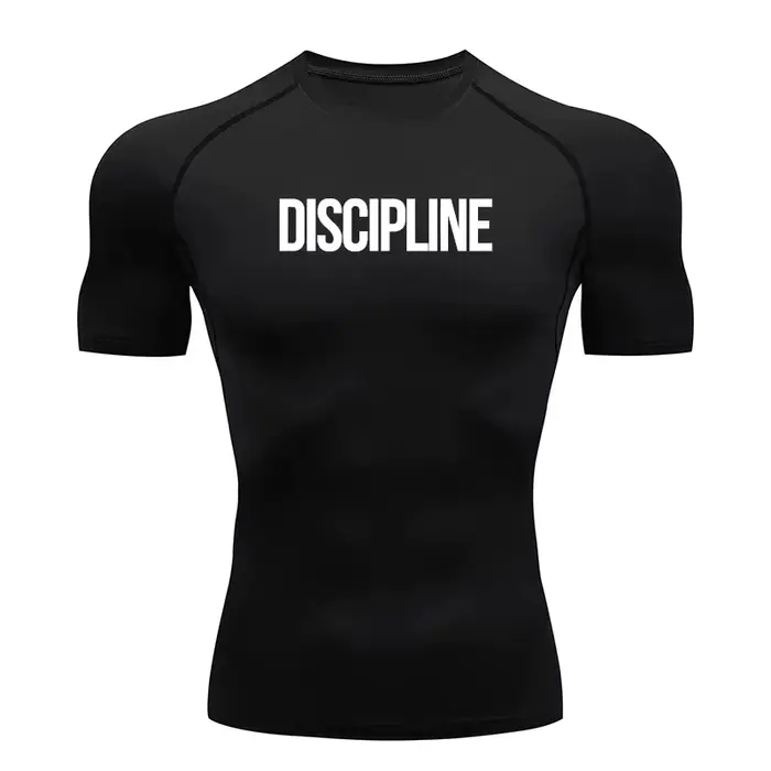 T-shirt à séchage rapide pour hommes, adapté au fitness, à la course, respirant, coupe ajustée, conf