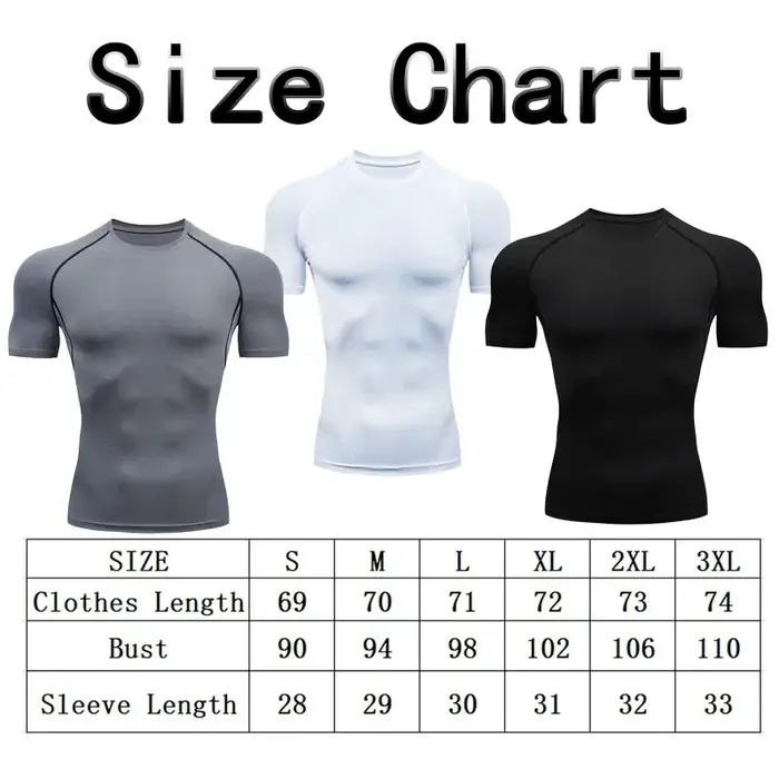 T-shirt de compression personnalisé à séchage rapide pour hommes et femmes