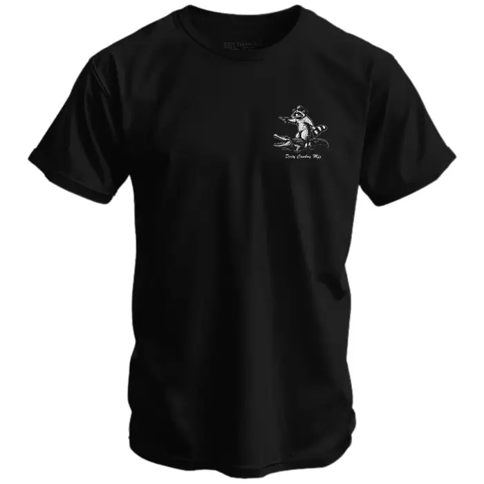 T-shirt Rétro Homme Imprimé Sauvage (Raton Laveur, Crocodile, Chasse) Style Country Western Ample Oversize Manches Courtes Streetwear Unisexe