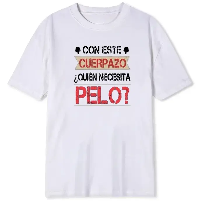 Quien Necesita PELO impression hommes t-shirt été décontracté quotidien en plein air Streetwear col rond à manches courtes haut t-shirt pour hommes