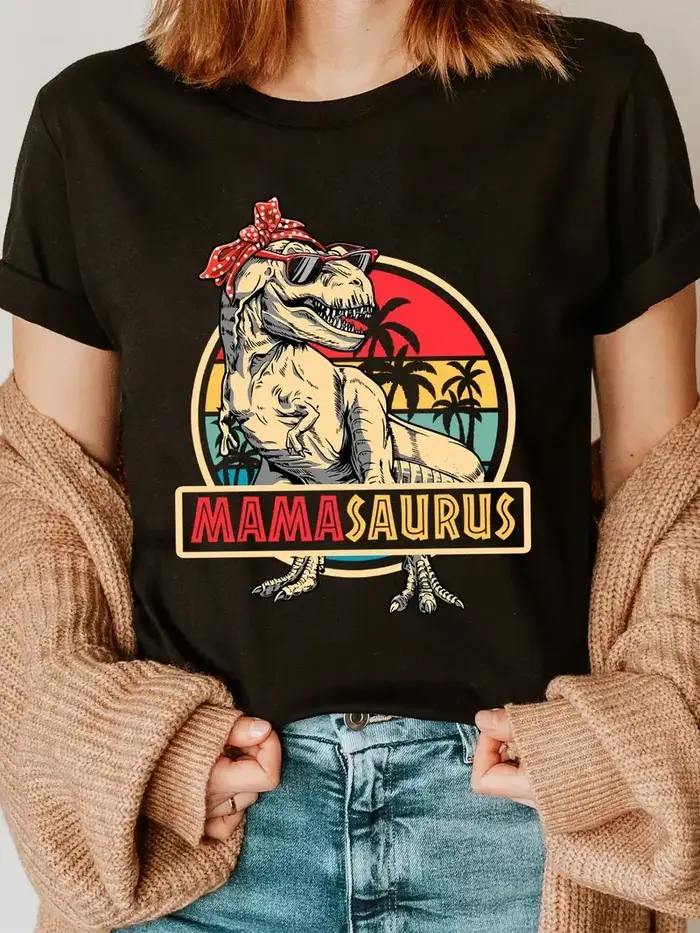 Drôle MamaSaurus T-Rex dinosaure maman T-Shirt rétro Vintage