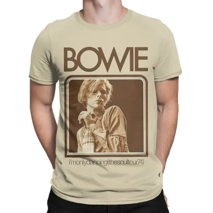 David Bowie chanteur graphique hommes T-shirt haute qualité coton à manches courtes col rond hauts femmes t-shirts