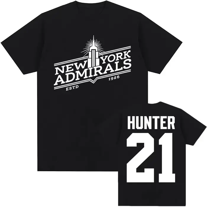 Scott Hunter 21 New York amirals T-shirt chauffé rénovation TV
