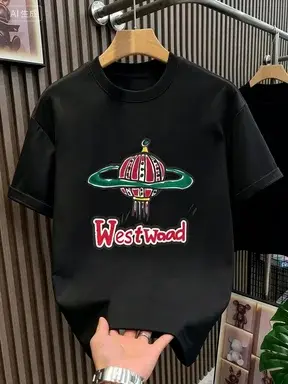T-shirt décontracté à col rond et manches courtes