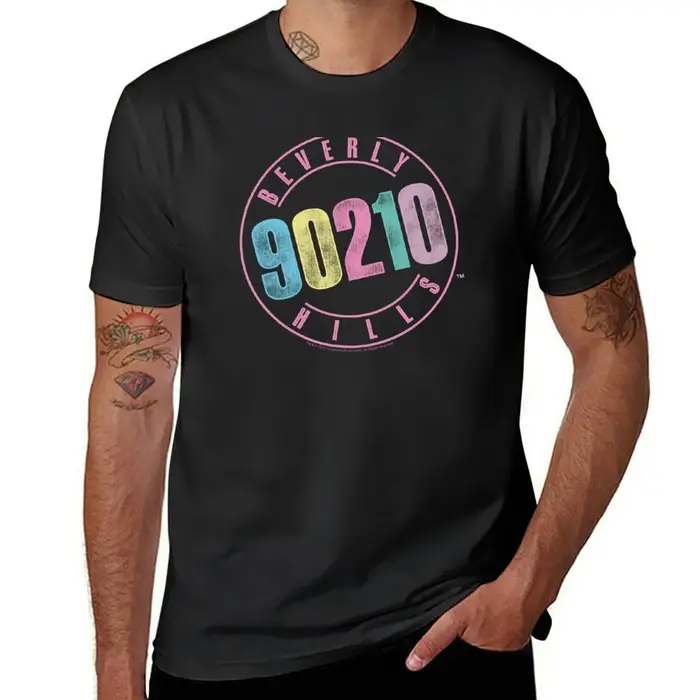 T-shirt à logo rétro pastel vintage pour hommes, vêtements Kawaii, médications unies, t-shirts unis,