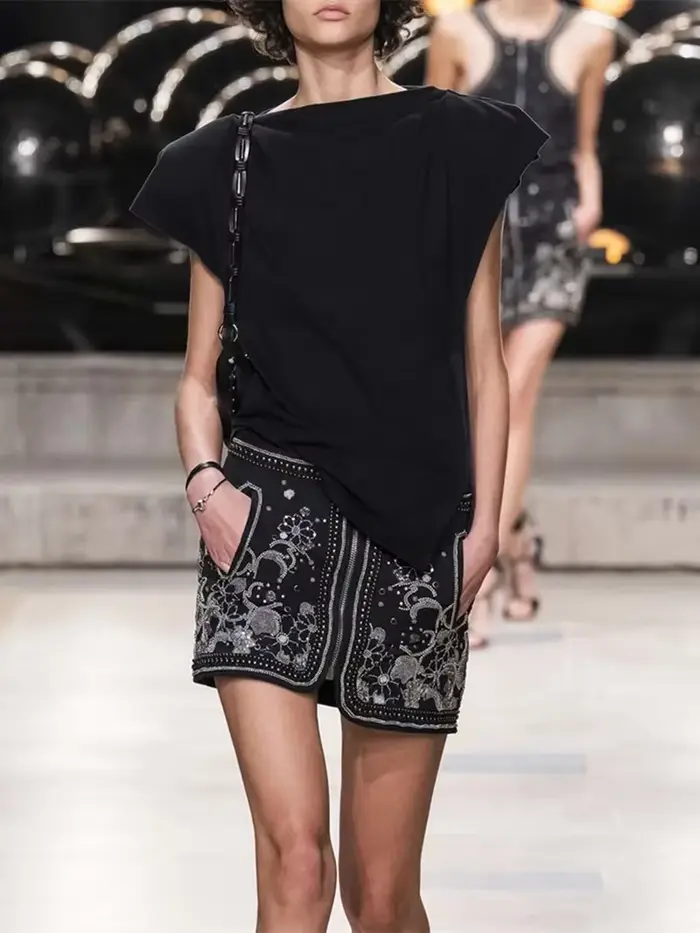 T-Shirt à manches volantes pour femmes