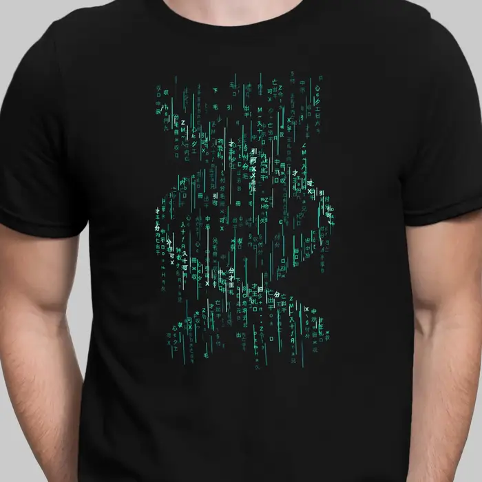 Matrice T-shirt Code binaire