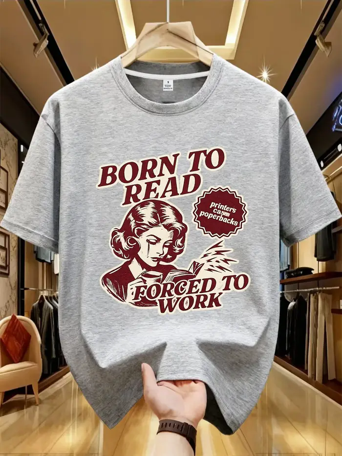 T-shirt pour femme avec un design amusant sur le thème des livres