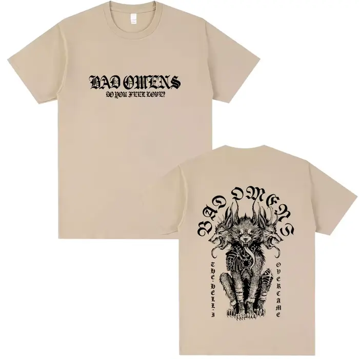 T-shirt Bad Omens Do You Feel Love Tour 2026 pour hommes et femmes