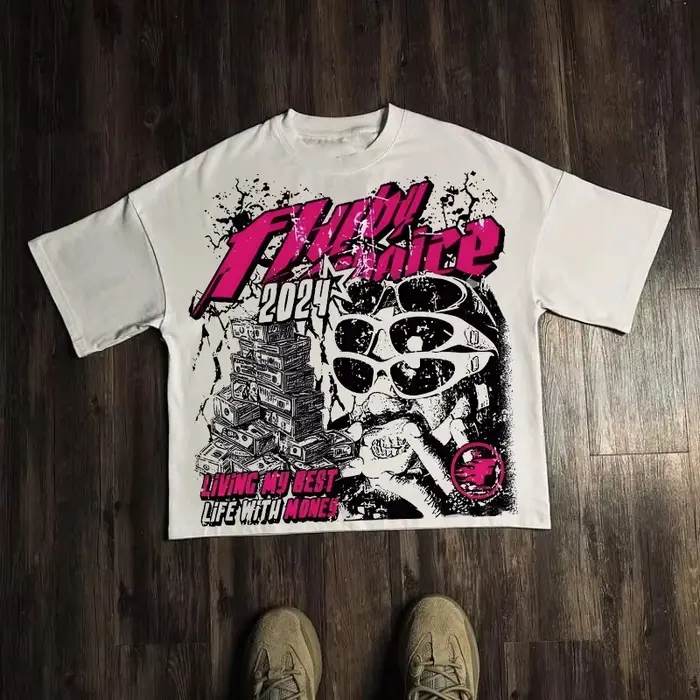 T-shirt graphique hommes femmes haut Vintage Hip Hop Streetwear surdimensionné