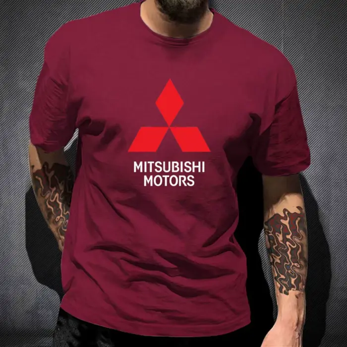 T-shirt imprimé avec le logo Mitsubishi Motors