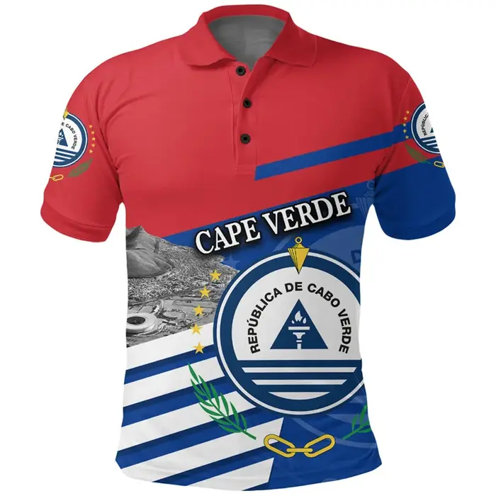 Polo vintage imprimé en 3D pour hommes
