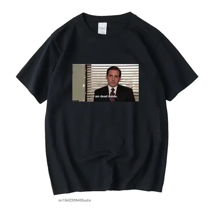 Je suis mort à l'intérieur Michael Scott t-shirt haut le bureau américain hommes femmes t-shirts Mem
