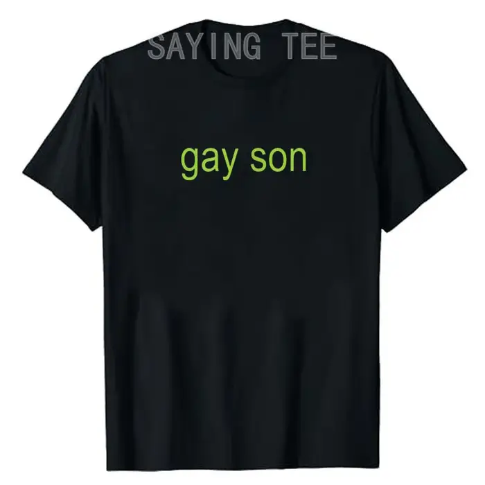T-Shirt à Manches Courtes avec Lettres Humoristiques Imprimées, Vêtement Gay, Fils, Brat, Thot, Fill