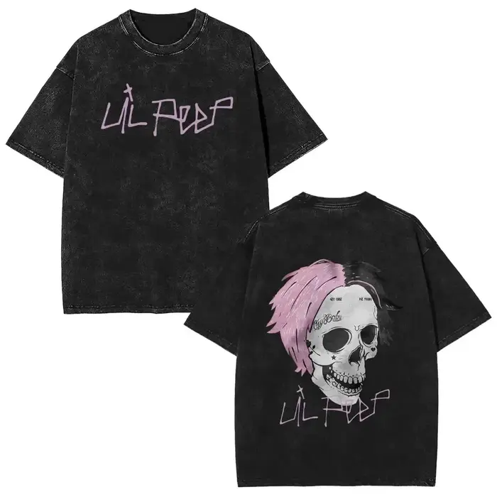 T-shirts vintage Bear Crybaby de l'album musical du rappeur Lil Peep