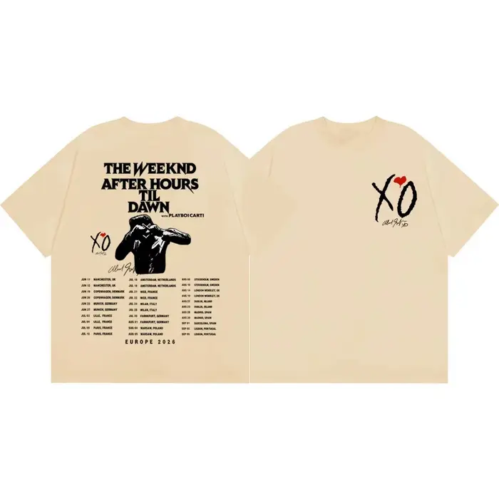 T-shirt graphique The Weeknd After Hours Til Dawn Tour 2026