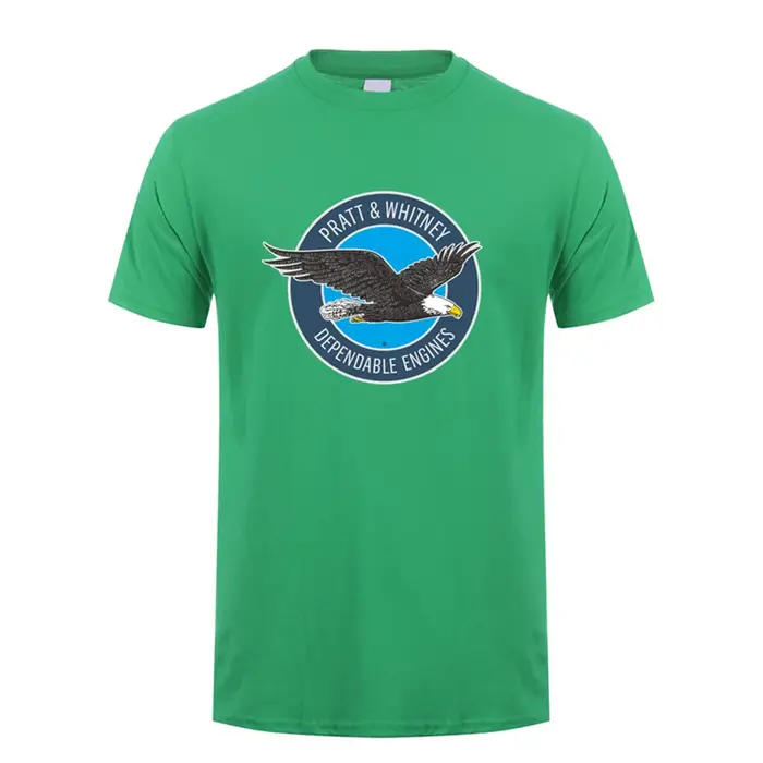 Nouveau Pratt & Whitney Hommes T Shirt D'été À Manches Courtes En Coton Tee Shirts Y-pour Homme Femm