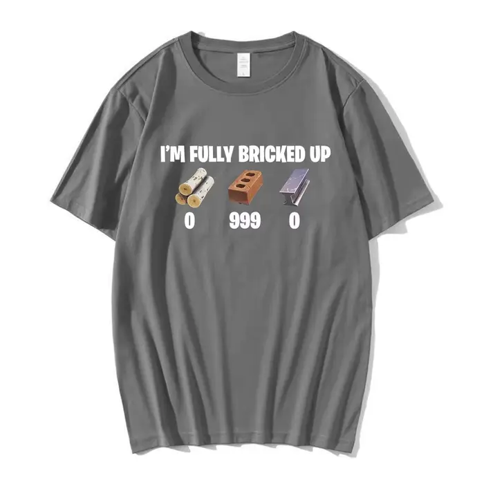 T-shirts drôles « I'm Fully Bricked Up » pour hommes, vêtements de mode Hip Hop, T-shirts à manches 