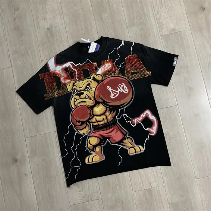 T-shirt Streetwear Tendance Duaa à Manches Courtes Homme Femme