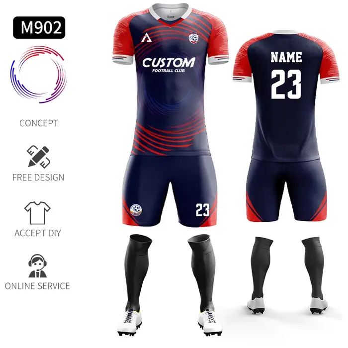 Maillot de Football personnalisé avec impression par Sublimation