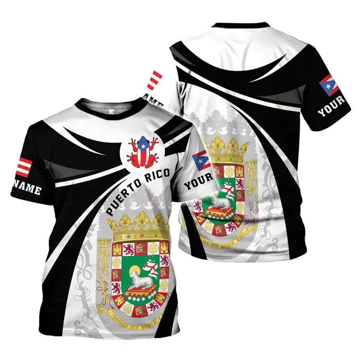 Polo Homme Tendance Urbaine 2026 avec Drapeau de Porto Rico - T-shirt de Sport Respirant à Séchage Rapide pour Football en Extérieur 3D