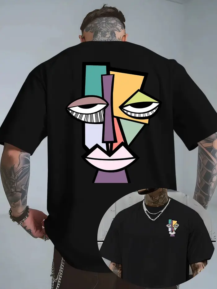 Nouveau T-shirt Homme Style Picasso Été 2026