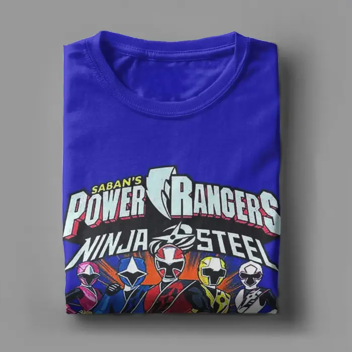 T-shirts Ninja Steel Power Rangers pour hommes et femmes