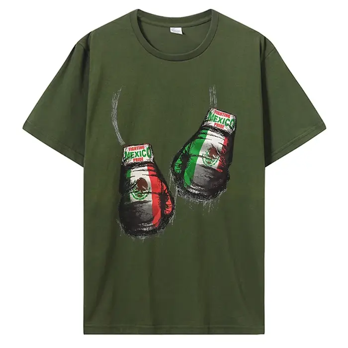 T-shirt de boxeur en coton à manches courtes pour hommes