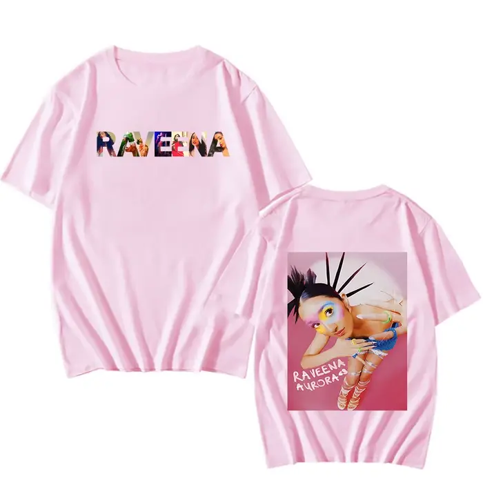 RAVEENA-T-shirt à Manches Courtes pour Homme et Femme, Vêtement en Coton, Style Rock Hip Hop, Décont