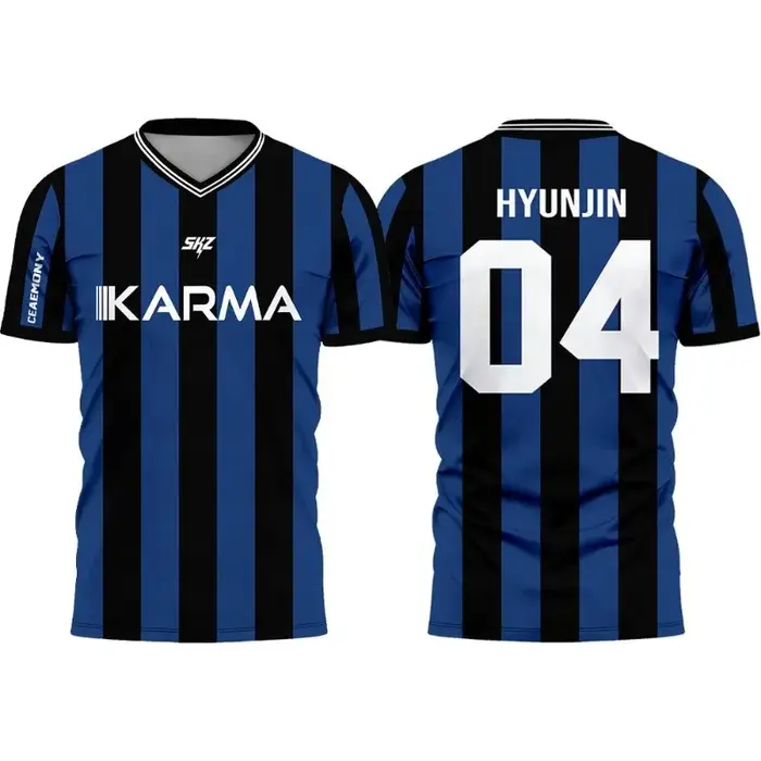 T-shirt 3D à séchage rapide Karma SKZ Hyunjin unisexe enfant homme femme