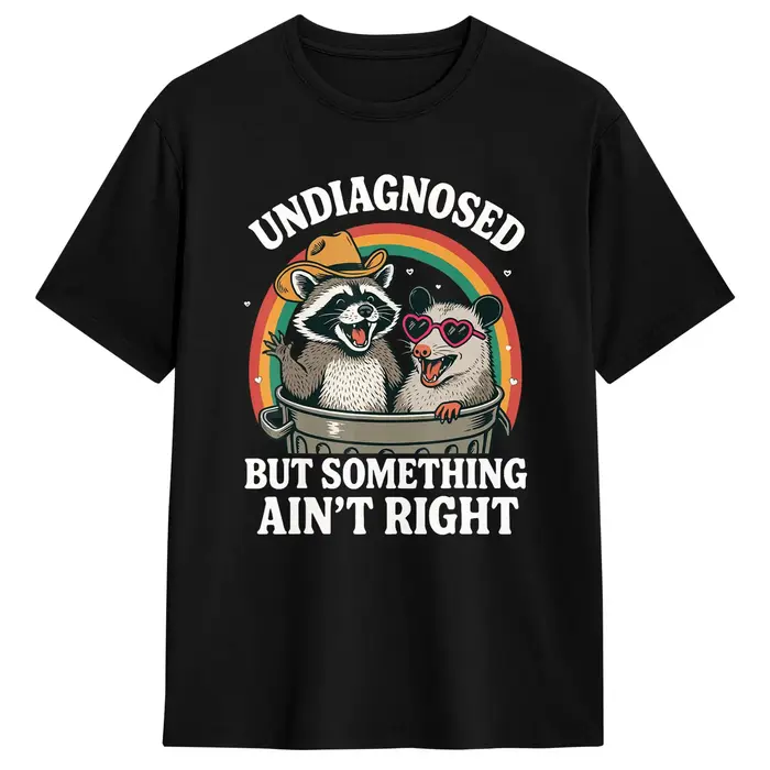 T-shirt pour hommes avec inscription « Undiagnosed But Something Ain't Right »