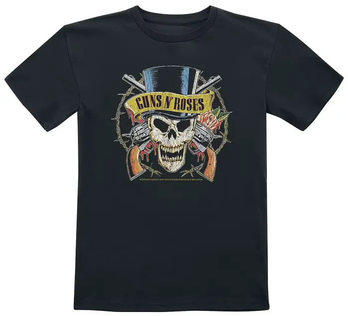 T-shirt rétro Guns N' Roses en coton pour hommes et femmes, Streetwear d'été