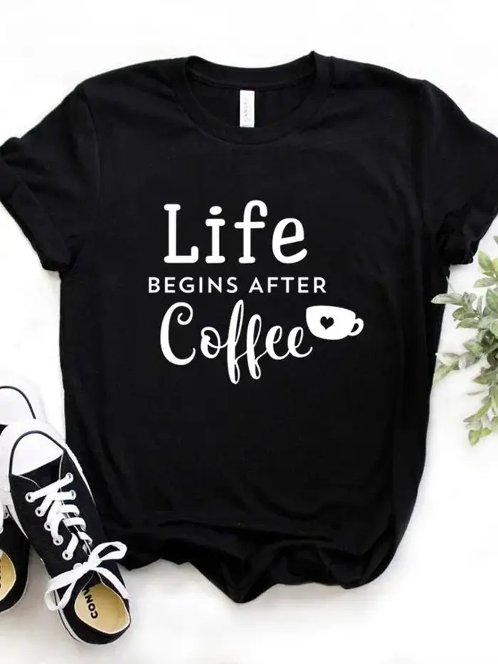T-shirt manches courtes col rond femme