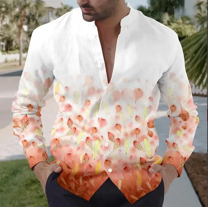Chemise à manches longues pour hommes