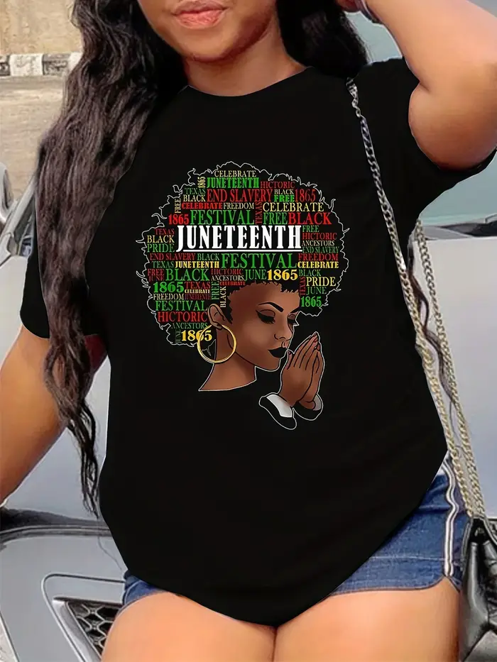 Juneteenth-T-shirt imprimé