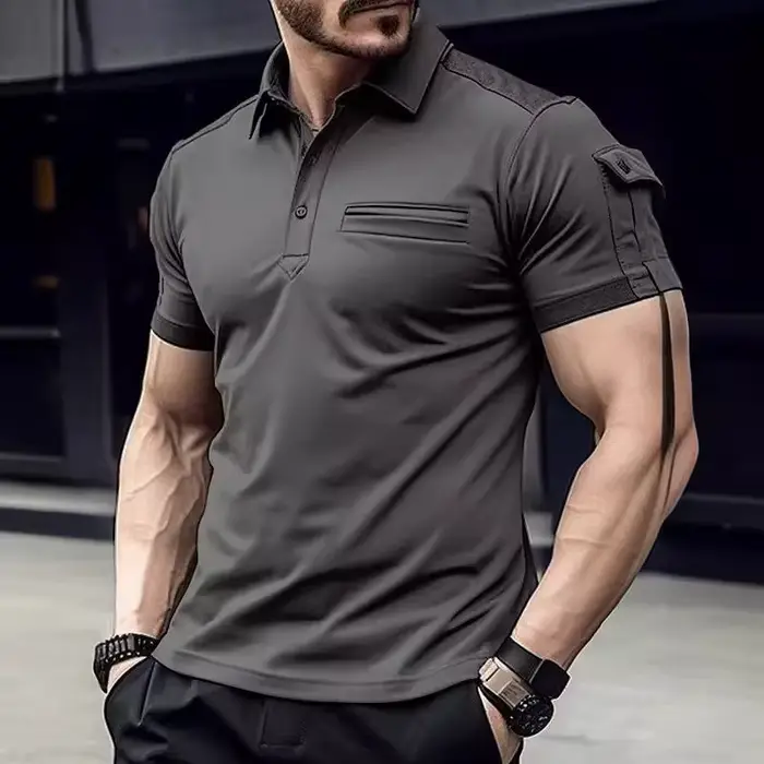 Polo rétro d'été pour homme