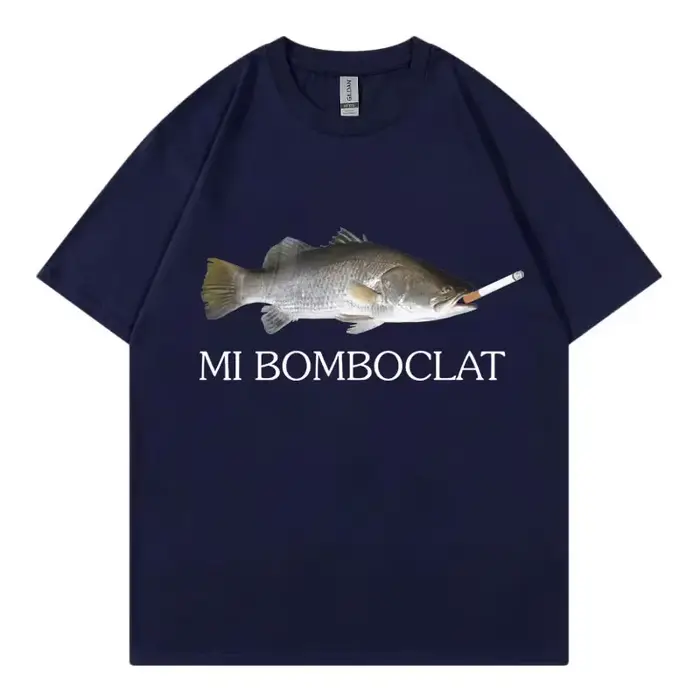 T-shirt manches courtes femme, humoristique, bombardier, poisson, Meme, tendance, Y2k, Style Vintage