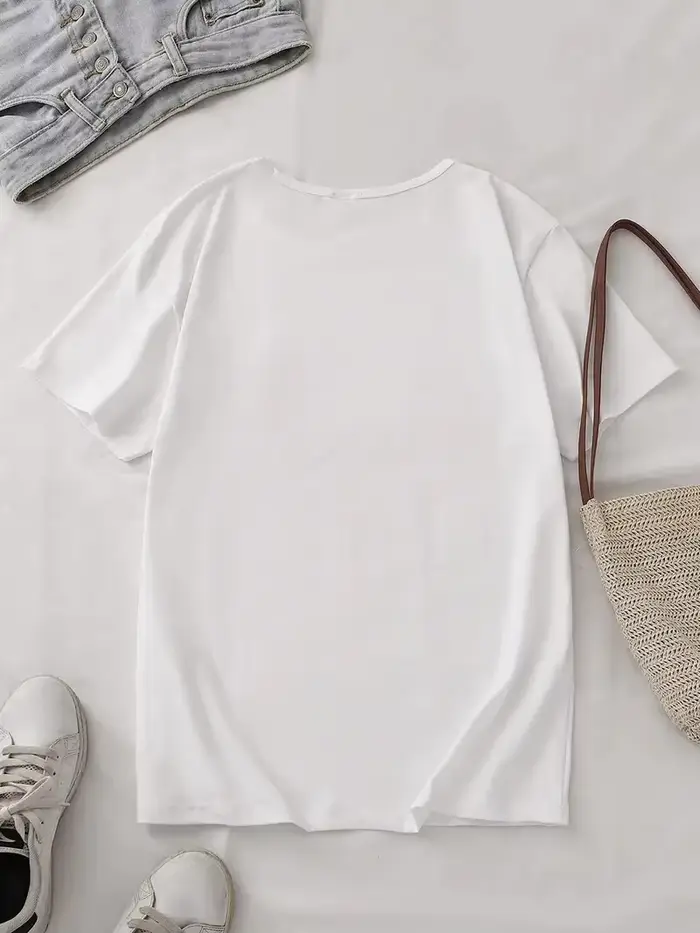T-shirt pour femme, imprimé graphique citron vif