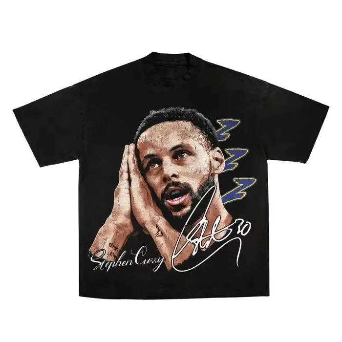 T-shirt en coton à motif Superstar du basket-ball Curry