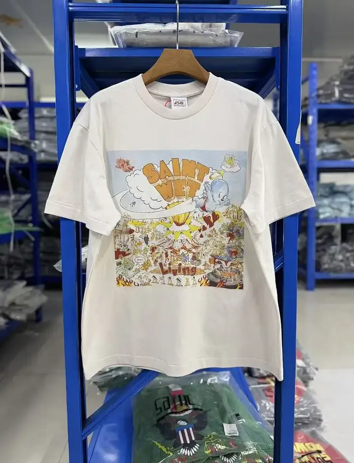SAINT T-shirts blancs à manches courtes