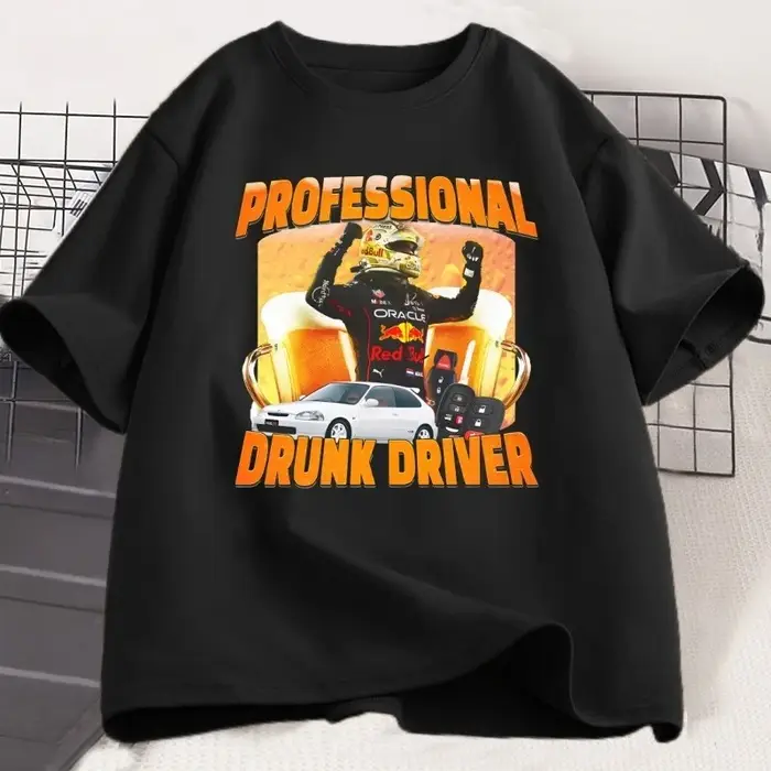T-shirt professionnel pour hommes « Conduite en état d'ébriété », tee-shirt drôle avec motif de bièr