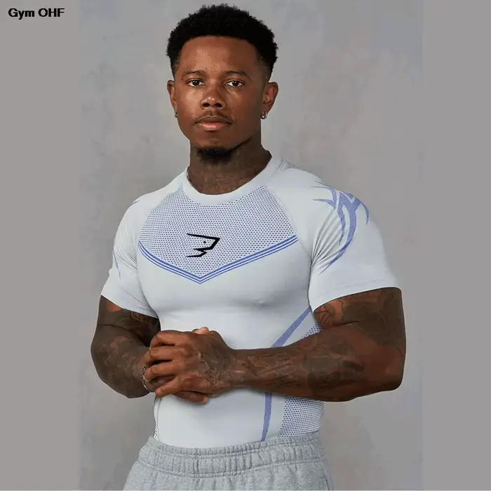 T-shirt de sport à compression pour homme