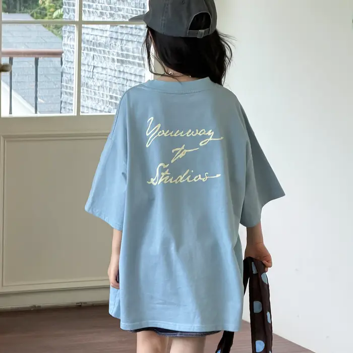 T-shirt à manches courtes pour filles du collège - Haut