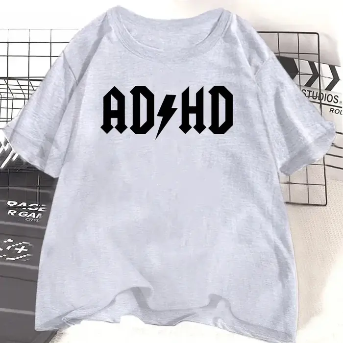 T-shirts imprimés Adhd pour femmes